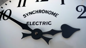 Synchronome industrial metal clock dial and hands