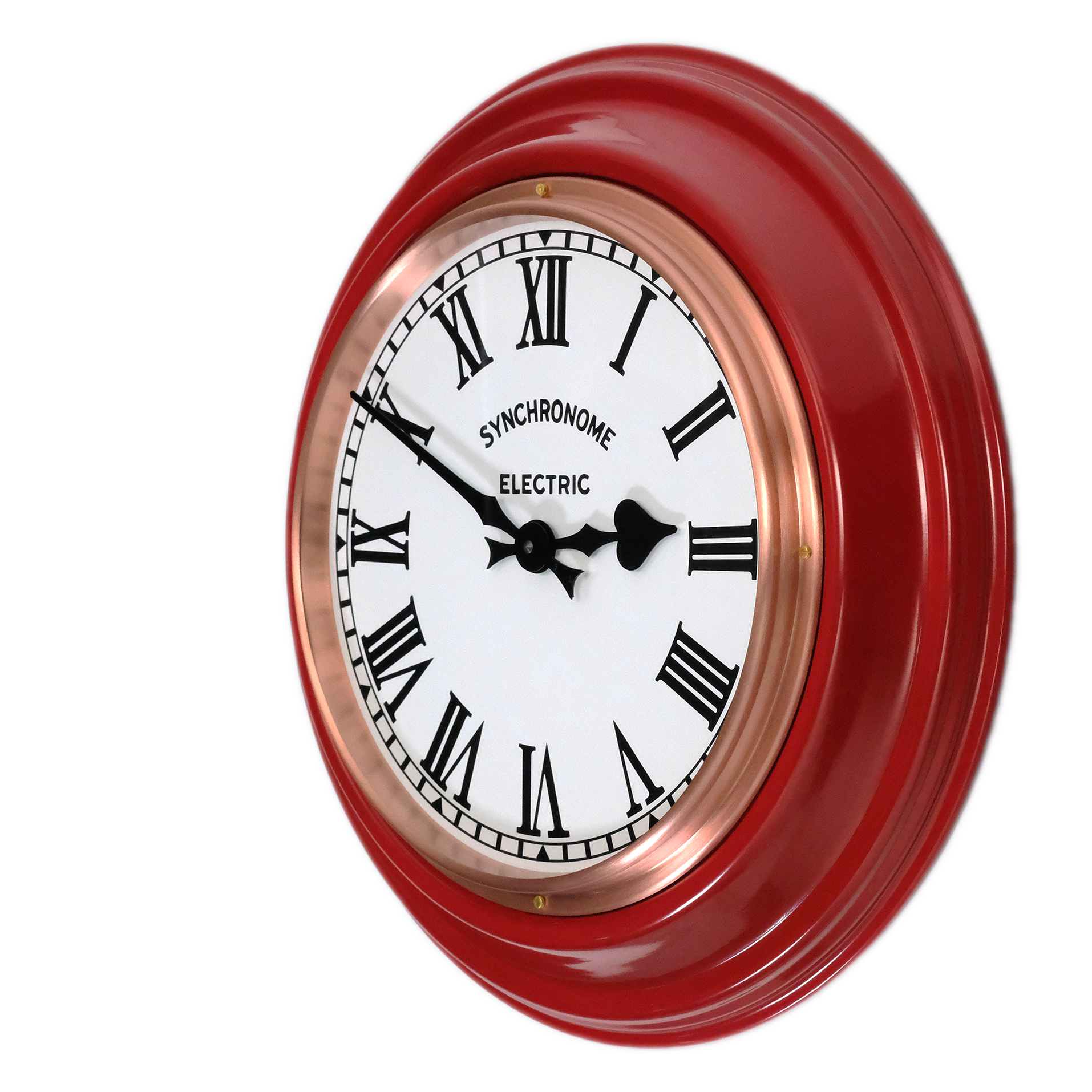 Handmade industrial wall clock in metal - modular design choices ...